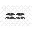 Jeu de 4 plaquettes de frein avant STELLOX [493 000-SX]
