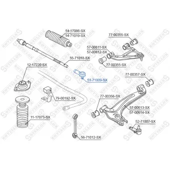 STELLOX 51-71009-SX - Rotule de barre de connexion avant