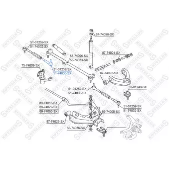 STELLOX 51-74035-SX - Rotule de barre de connexion