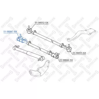 STELLOX 51-98047-SX - Rotule de barre de connexion avant droit