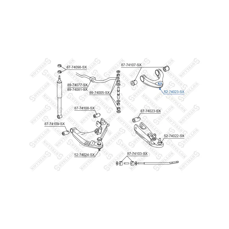 Rotule de suspension STELLOX 52-74023-SX - Visuel 1