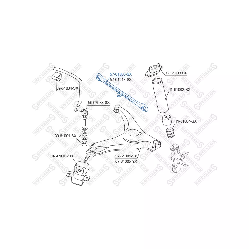 Biellette de barre stabilisatrice STELLOX 57-61003-SX - Visuel 1