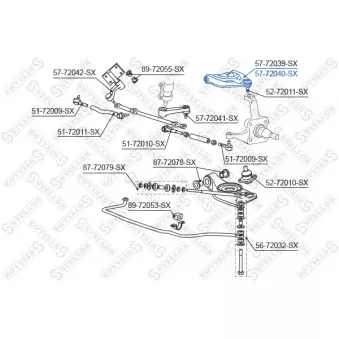 STELLOX 57-72040-SX - Bras de liaison, suspension de roue avant droit