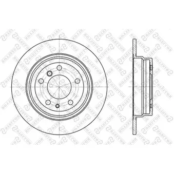 STELLOX 6020-1520-SX - Jeu de 2 disques de frein avant