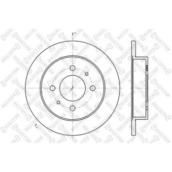 STELLOX 6020-3031-SX - Jeu de 2 disques de frein avant