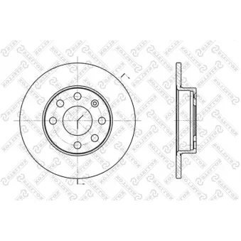 STELLOX 6020-3605-SX - Jeu de 2 disques de frein avant