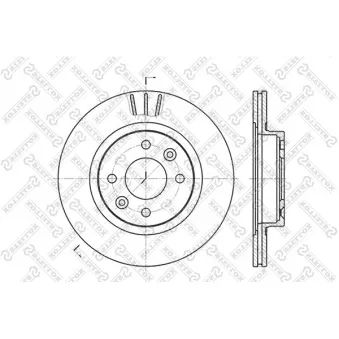 Jeu de 2 disques de frein avant STELLOX [6020-3922V-SX]