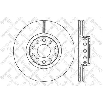 STELLOX 6020-4780V-SX - Jeu de 2 disques de frein avant