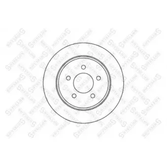 STELLOX 6020-9311-SX - Jeu de 2 disques de frein avant