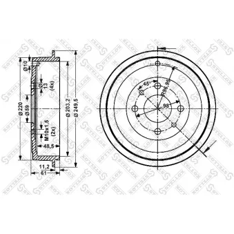 Tambour de frein STELLOX [6025-2314-SX]