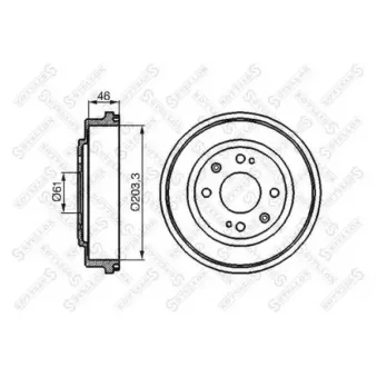 Tambour de frein STELLOX [6025-4001-SX]
