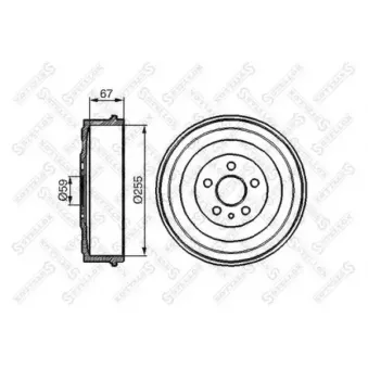 Tambour de frein STELLOX [6026-1902-SX]