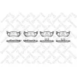 Jeu de 4 plaquettes de frein avant STELLOX [709 001B-SX]