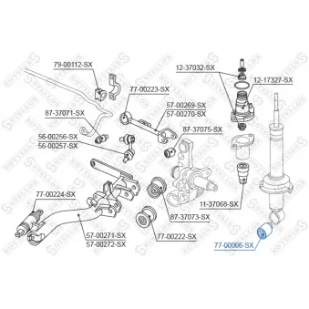 STELLOX 77-00006-SX - Douille, amortisseur arrière