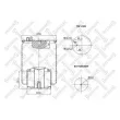Soufflet de suspension, suspension pneumatique STELLOX [84-00134-SX]