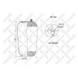 Soufflet de suspension, suspension pneumatique STELLOX [84-00142-SX]