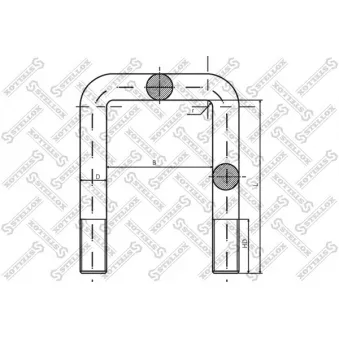 STELLOX 84-64588-SX - Bride de ressort