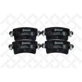 Jeu de 4 plaquettes de frein avant STELLOX [844 000-SX]