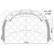 Tambour de frein STELLOX [85-00167-SX]