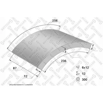 Kit de garnitures de frein, frein à tambour STELLOX [85-00905-SX]