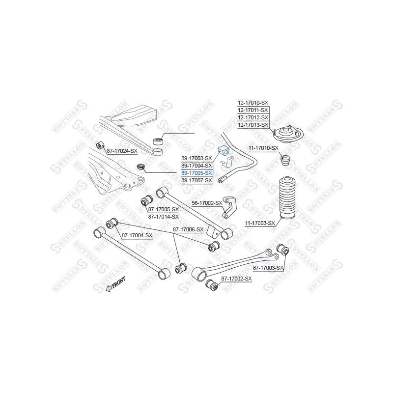 Suspension, stabilisateur STELLOX 89-17005-SX - Visuel 1