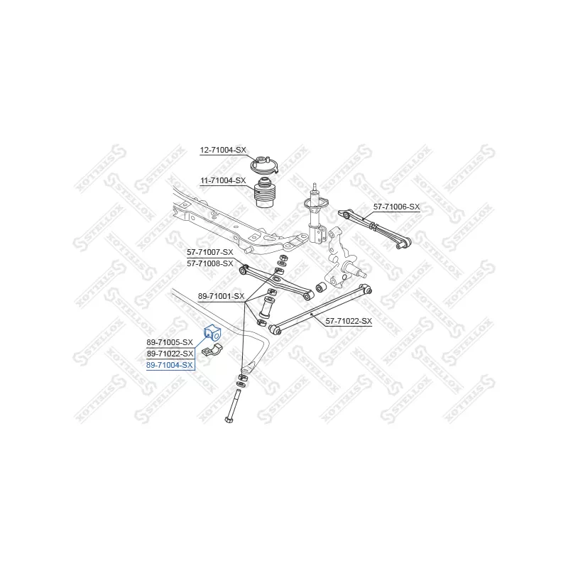 Suspension, stabilisateur STELLOX 89-71004-SX - Visuel 1