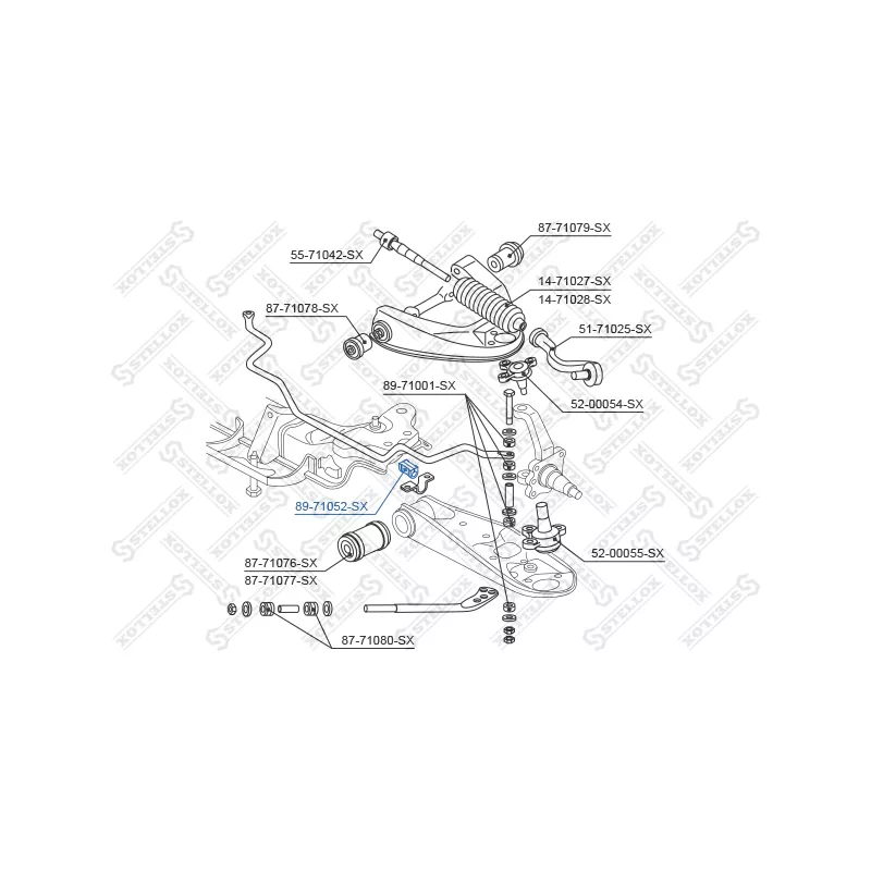 Suspension, stabilisateur STELLOX 89-71052-SX - Visuel 1