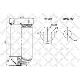 STELLOX 90-26190-SX - Soufflet de suspension, suspension pneumatique