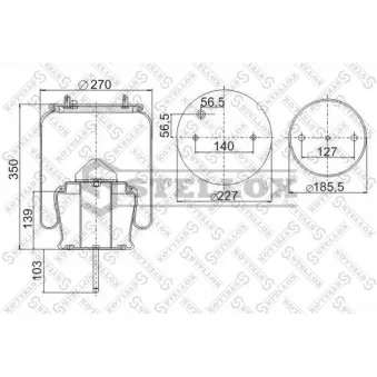 STELLOX 90-30304-SX - Soufflet de suspension, suspension pneumatique