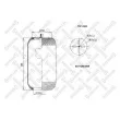 Soufflet de suspension, suspension pneumatique STELLOX [90-36342-SX]