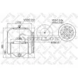 Soufflet de suspension, suspension pneumatique STELLOX [90-48383-SX]