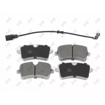 Jeu de 4 plaquettes de frein avant ABAKUS [231-02-169]