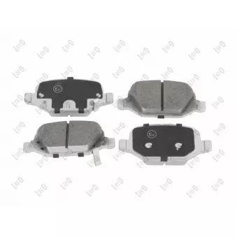 ABAKUS 231-02-176 - Jeu de 4 plaquettes de frein avant