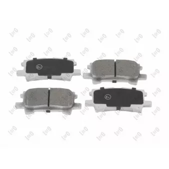 Jeu de 4 plaquettes de frein avant ABAKUS [231-02-184]