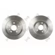 Jeu de 2 disques de frein avant ABAKUS [231-04-087-2]