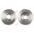 Jeu de 2 disques de frein avant ABAKUS [231-04-091-2]