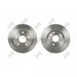 Jeu de 2 disques de frein avant ABAKUS [231-04-125-2]