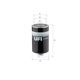 Filtre à carburant UFI OEM 36849
