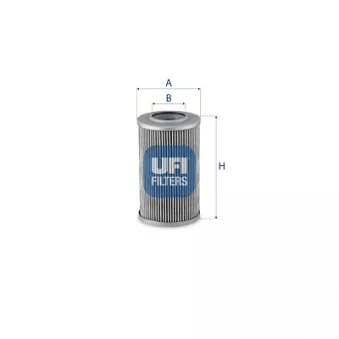 Filtre, système hydraulique de travail UFI OEM 5106716