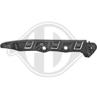 DIEDERICHS 1224062 - Support, pare-chocs avant droit