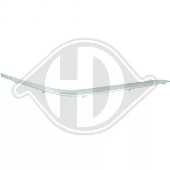 DIEDERICHS 1242165 - Baguette et bande protectrice, pare-chocs avant gauche