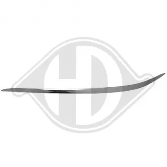 DIEDERICHS 1615165 - Baguette et bande protectrice, pare-chocs avant gauche