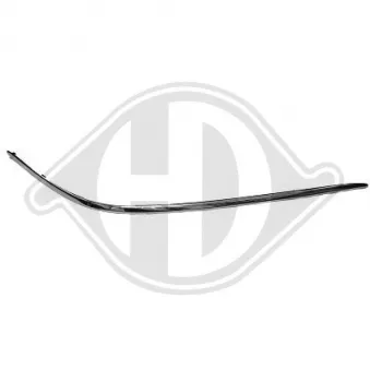 DIEDERICHS 1646064 - Baguette et bande protectrice, pare-chocs avant droit