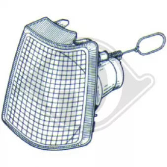 DIEDERICHS 1811072 - Feu clignotant avant droit