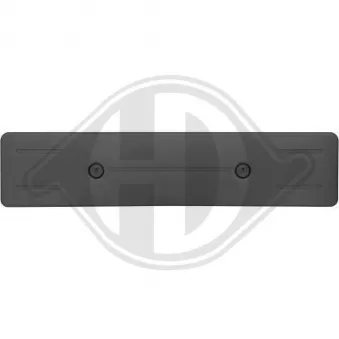 DIEDERICHS 2010154 - Support de plaque d'immatriculation