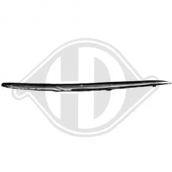 DIEDERICHS 2232053 - Baguette et bande protectrice, pare-chocs avant gauche