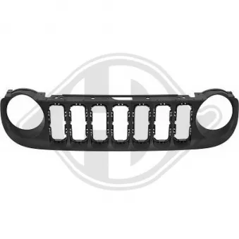 DIEDERICHS 2660040 - Grille de radiateur