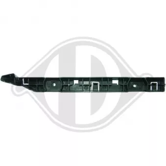 DIEDERICHS 3005065 - Support, pare-chocs avant gauche