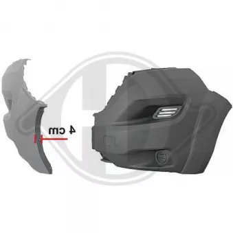 DIEDERICHS 3484753 - Pare-chocs avant gauche