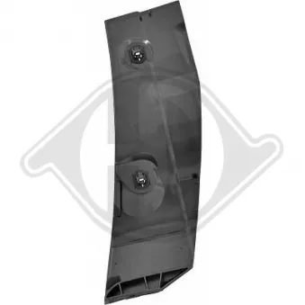 DIEDERICHS 4080066 - Support, pare-chocs arrière droit